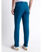 Slack slim en coton bio bleu horizon