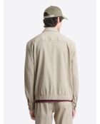 Surchemise regular en coton beige