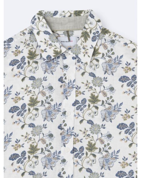 Chemise éco-responsable 100% lin blanche