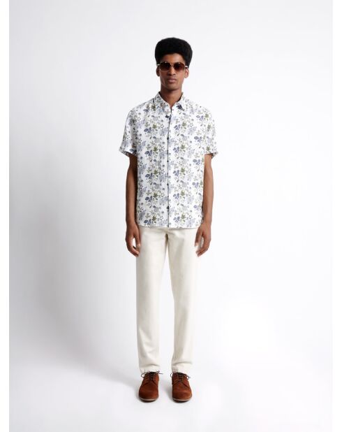 Chemise éco-responsable 100% lin blanche