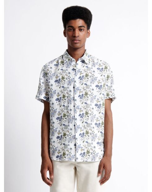 Chemise éco-responsable 100% lin blanche