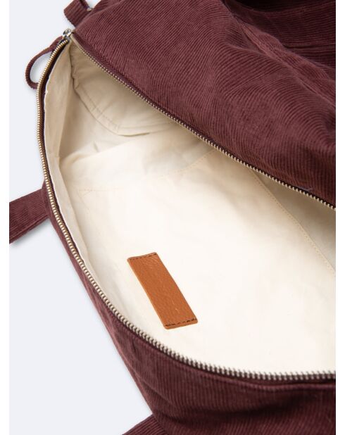 Sac en 100% coton lie de vin - 50x45x30 cm