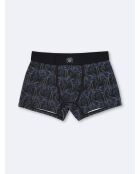 Boxer fantaisie en coton élasthanne noir