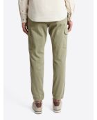 Slack uni en coton kaki