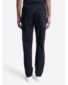 Slack  taille semi-élastiquée bleu marine