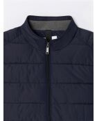 Doudoune sans manches matelassée bleue