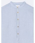 Chemise coton bleue
