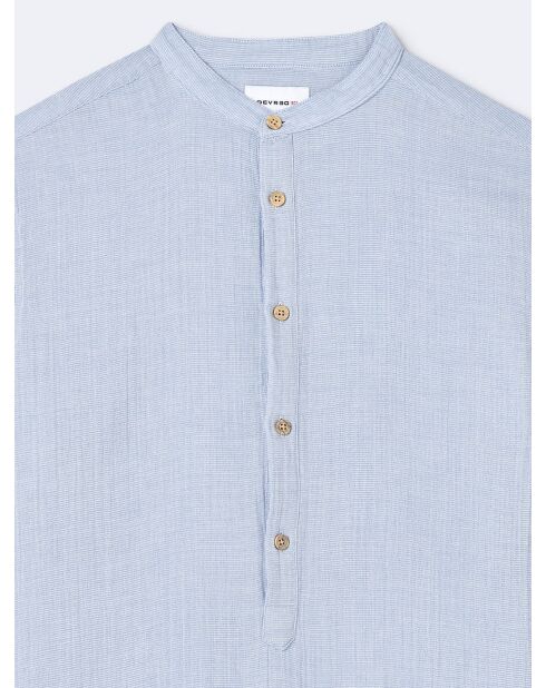 Chemise coton bleue
