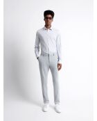 Chemise stretch végétale en coton blanche