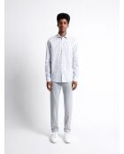 Chemise stretch végétale en coton blanche