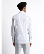 Chemise stretch végétale en coton blanche
