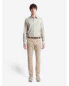 Chemise fantaisie 100% coton écru 2