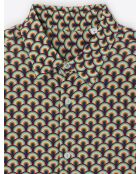 Chemise fantaisie rouge/ocre