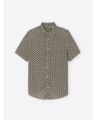 Chemise fantaisie rouge/ocre