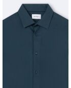 Chemise 100% coton bleu outremer