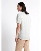 Chemise éco-responsable 100% lin vert lichen