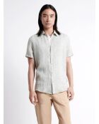 Chemise éco-responsable 100% lin vert lichen