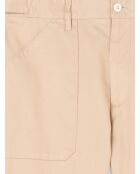 Slack en coton mélangé beige automne