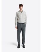 Chemise fantaisie en coton mélangé blanche