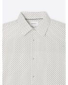 Chemise fantaisie en coton mélangé blanche