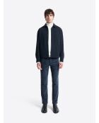 Chino en velours côtelé bleu dur