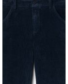 Chino en velours côtelé bleu dur