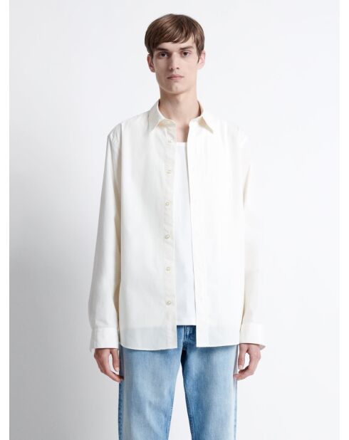 Chemise 100% coton regular - L'atelier blanc neige
