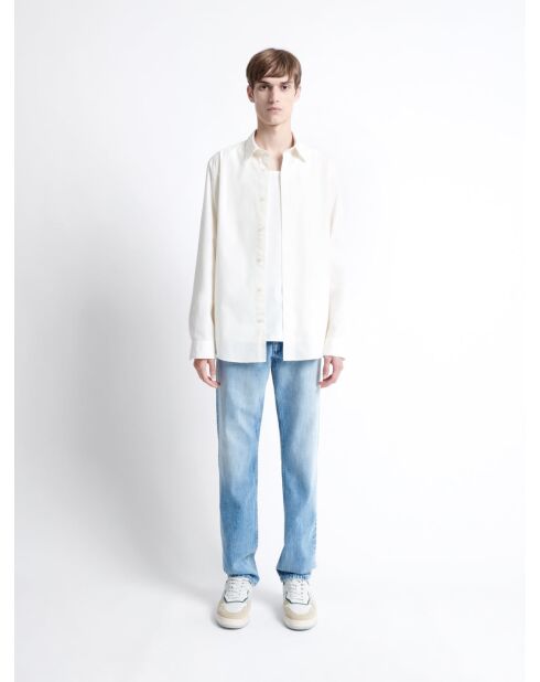 Chemise 100% coton regular - L'atelier blanc neige
