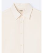 Chemise 100% coton regular - L'atelier blanc neige