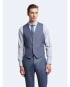 Gilet de costume 100% Laine bleu