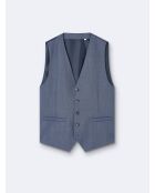 Gilet de costume 100% Laine bleu
