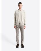 Cardigan zippé 100% viscose certifiée écru 2