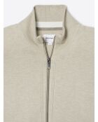 Cardigan zippé 100% viscose certifiée écru 2