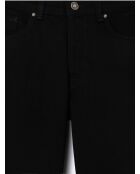 Jean denim slim en coton noir