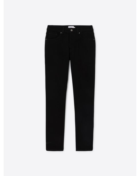 Jean denim slim en coton noir