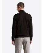 Cardigan zippé en viscose certifiée chocolat