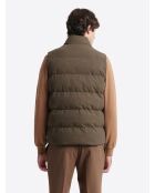 Gilet sans manches à capuche taupe