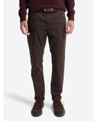 Slack slim en coton bio chocolat