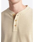 Haut homewear en coton-lin mastic