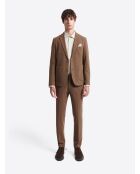 Pantalon de costume bistretch chestnut