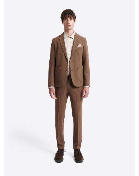 Pantalon de costume bistretch chestnut