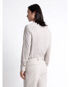 Chemise fantaisie 100% coton marron café