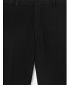 Pantalon de costume en seersucker noir
