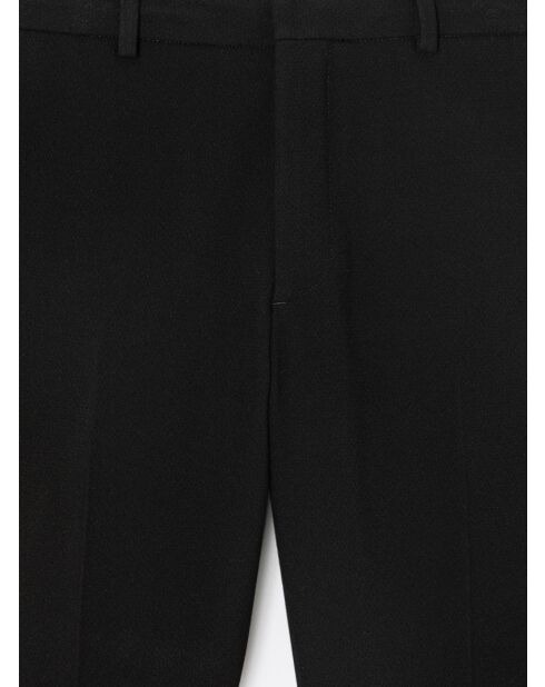 Pantalon de costume en seersucker noir