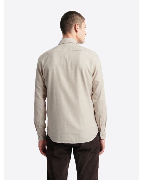 Chemise 100% coton ivoire