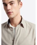 Chemise 100% coton ivoire