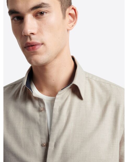 Chemise 100% coton ivoire