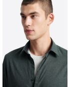 Chemise 100% coton vert profond