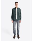 Chemise 100% coton vert profond