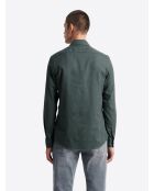 Chemise 100% coton vert profond